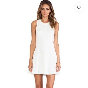 Mink pink white mini dress